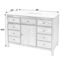 Nora 48 in. W Quartz and Wood Single Sink 8 Drawer Bathroom Vanity Set by Butler Specialty Company