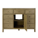 Nora 48 in. W Quartz and Wood Single Sink 8 Drawer Bathroom Vanity Set by Butler Specialty Company