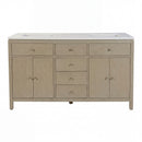 Nora 60 in. W Quartz and Wood Double Sink 4 Drawer Bathroom Vanity Set by Butler Specialty Company