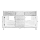 Nora 60 in. W Quartz and Wood Double Sink 4 Drawer Bathroom Vanity Set by Butler Specialty Company