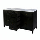 Nora 60 in. W Quartz and Wood Double Sink 4 Drawer Bathroom Vanity Set by Butler Specialty Company