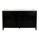 Nora 60 in. W Quartz and Wood Double Sink 4 Drawer Bathroom Vanity Set by Butler Specialty Company