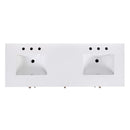 Nora 60 in. W Quartz and Wood Double Sink 4 Drawer Bathroom Vanity Set by Butler Specialty Company