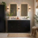 Nora 60 in. W Quartz and Wood Double Sink 4 Drawer Bathroom Vanity Set by Butler Specialty Company