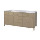 Nora 72 in. W Quartz and Wood Double Sink 4 Drawer Bathroom Vanity Set by Butler Specialty Company