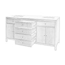 Nora 72 in. W Quartz and Wood Double Sink 4 Drawer Bathroom Vanity Set by Butler Specialty Company