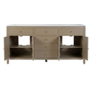 Nora 72 in. W Quartz and Wood Double Sink 4 Drawer Bathroom Vanity Set by Butler Specialty Company