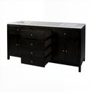 Nora 72 in. W Quartz and Wood Double Sink 4 Drawer Bathroom Vanity Set by Butler Specialty Company