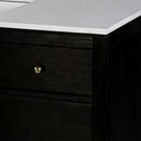 Nora 72 in. W Quartz and Wood Double Sink 4 Drawer Bathroom Vanity Set by Butler Specialty Company