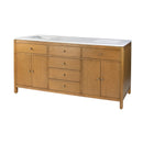 Nora 72 in. W Quartz and Wood Double Sink 4 Drawer Bathroom Vanity Set by Butler Specialty Company