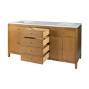 Nora 72 in. W Quartz and Wood Double Sink 4 Drawer Bathroom Vanity Set by Butler Specialty Company