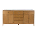 Nora 72 in. W Quartz and Wood Double Sink 4 Drawer Bathroom Vanity Set by Butler Specialty Company