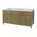 Nora 72 in. W Quartz and Wood Double Sink 4 Drawer Bathroom Vanity Set by Butler Specialty Company