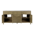 Nora 72 in. W Quartz and Wood Double Sink 4 Drawer Bathroom Vanity Set by Butler Specialty Company