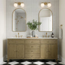 Nora 72 in. W Quartz and Wood Double Sink 4 Drawer Bathroom Vanity Set by Butler Specialty Company