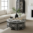 Blackwell 40.25 in. W Octagonal Bone In-Lay 1 Drawer Coffee Table by Butler Specialty Company