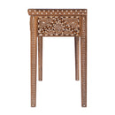 Rashmi 36 in. W Rectangular Teak & Bone 2 Drawer Console Table by Butler Specialty Company