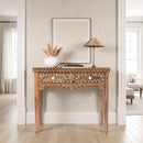 Rashmi 36 in. W Rectangular Teak & Bone 2 Drawer Console Table by Butler Specialty Company