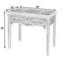 Rashmi 36 in. W Rectangular Teak & Bone 2 Drawer Console Table by Butler Specialty Company