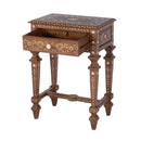 Rashmi 21 in. W Rectangular Teak & Bone 1 Drawer End Table by Butler Specialty Company
