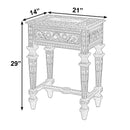 Rashmi 21 in. W Rectangular Teak & Bone 1 Drawer End Table by Butler Specialty Company