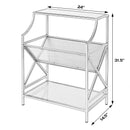 Franklin 24 in. W x 31.5 in. H Rectangular Iron 2 Tier Bookshelf by Butler Specialty Company
