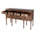 Manali 60 in. W Rectangular Mother of Pearl and Wood 4 Drawer 2 Door Console Table by Butler Specialty Company