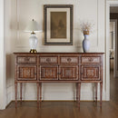 Manali 60 in. W Rectangular Mother of Pearl and Wood 4 Drawer 2 Door Console Table by Butler Specialty Company