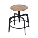 Edison 20-27 in. Adjustable Seat Height Iron and Wood Bar Stool by Butler Specialty Company