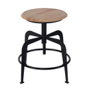 Edison 20-27 in. Adjustable Seat Height Iron and Wood Bar Stool by Butler Specialty Company