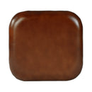 Eastham 24.75 in. Seat Height Leather and Iron Counter Stool with Footrest by Butler Specialty Company