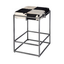 Stinson 26.5 in. Seat Height Hair on Hide Leather and Iron Counter Stool with Footrest by Butler Specialty Company