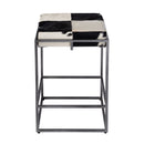 Stinson 26.5 in. Seat Height Hair on Hide Leather and Iron Counter Stool with Footrest by Butler Specialty Company
