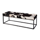 Stinson 54 in. W Rectangular Hair-on-Hide and Iron Accent Bench by Butler Specialty Company