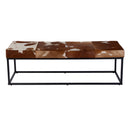 Stinson 54 in. W Rectangular Hair-on-Hide and Iron Accent Bench by Butler Specialty Company