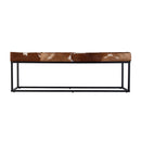 Stinson 54 in. W Rectangular Hair-on-Hide and Iron Accent Bench by Butler Specialty Company