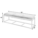 Kane 62 in. W Rectangular Leather and Iron Accent Bench by Butler Specialty Company