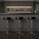 Malcolm 30 in. Seat Height Leather and Iron Bar Stool with Footrest by Butler Specialty Company