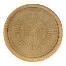 Flora 42 in. W Round Rattan Dining Table with Glass Top by Butler Specialty Company