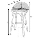 Inez 24 in. Seat Height Rattan Low Back Counter Stool by Butler Specialty Company
