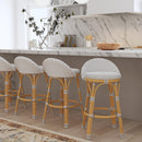 Inez 24 in. Seat Height Rattan Low Back Counter Stool by Butler Specialty Company