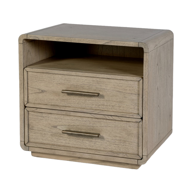 Keenan 28 in. W Rectangular Wood 2 Drawer Nightstand with Open Shelf by Butler Specialty Company