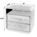 Keenan 28 in. W Rectangular Wood 2 Drawer Nightstand with Open Shelf by Butler Specialty Company
