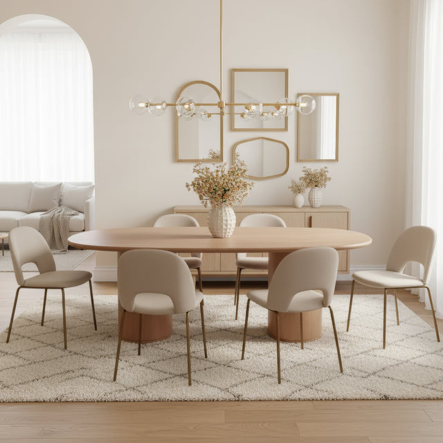Kersten 84 in. W Oval Wood Double Pedestal Base Dining Table by Butler Specialty Company