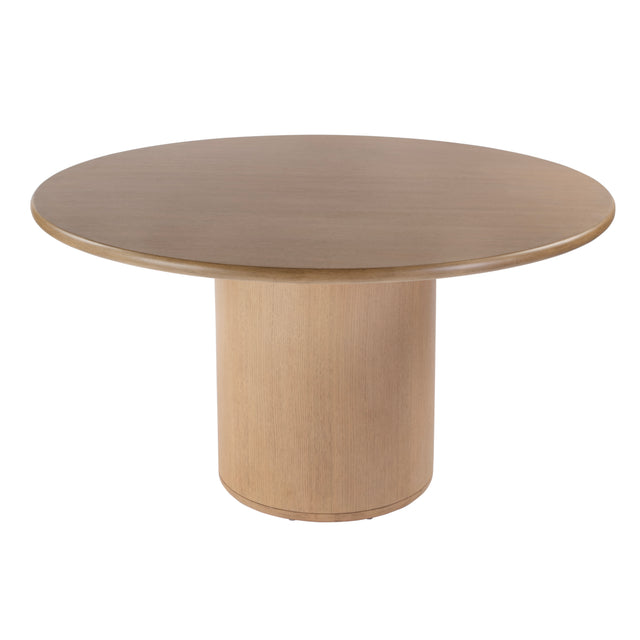 Kersten 54 In. W Round Wood Single Pedestal Base Dining Table by Butler Specialty Company