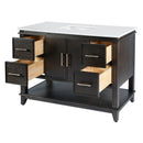 Reece 48 in. W Wood & Quartz Single Sink Bathroom Vanity by Butler Specialty Company