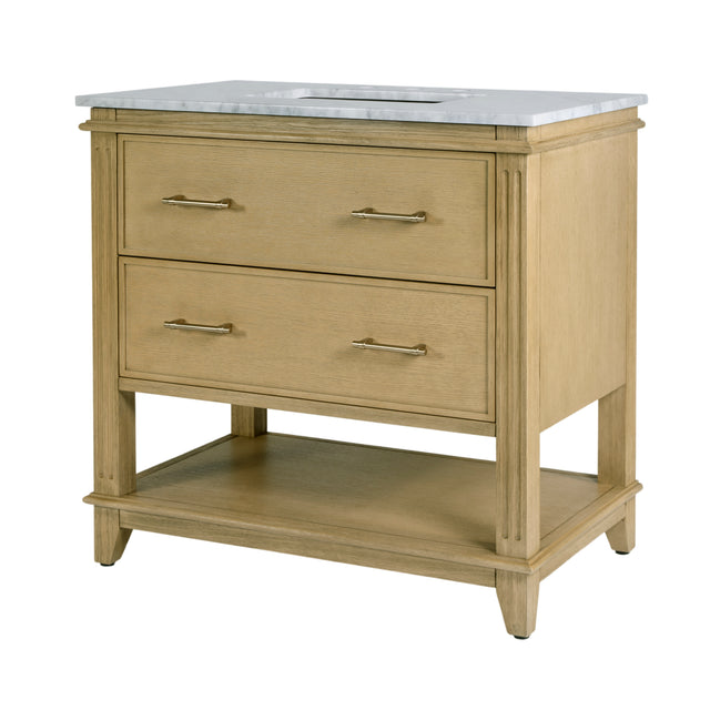 Lois 36 in. W Wood & Marble Single Sink Bathroom Vanity by Butler Specialty Company