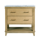 Lois 36 in. W Wood & Marble Single Sink Bathroom Vanity by Butler Specialty Company