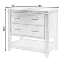 Lois 36 in. W Wood & Marble Single Sink Bathroom Vanity by Butler Specialty Company