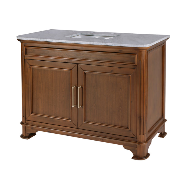 Colorado 48 in. W Wood & Marble Single Sink Bathroom Vanity by Butler Specialty Company